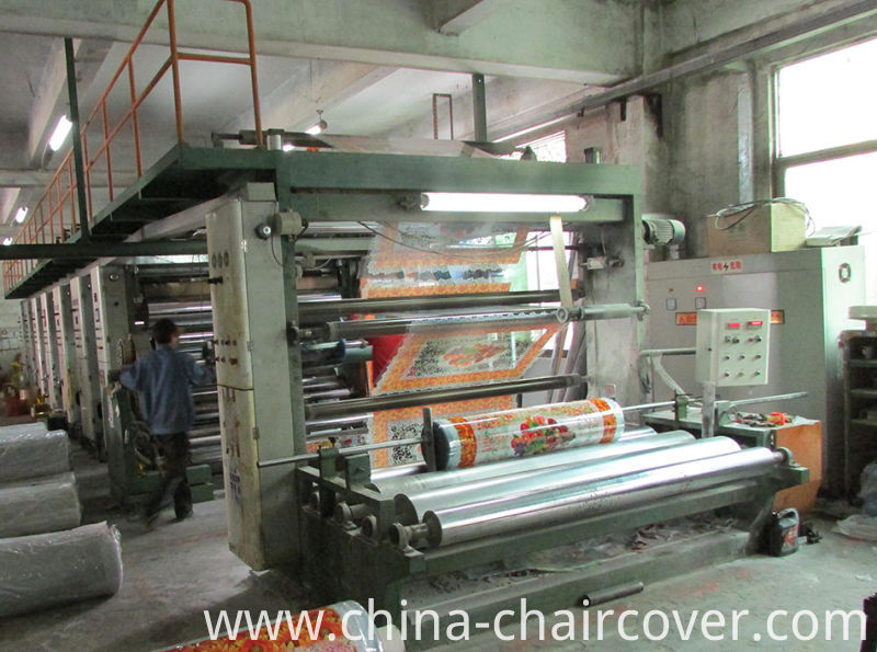 Decorative Vinyl Printed Landscape Transparent Table Cloth